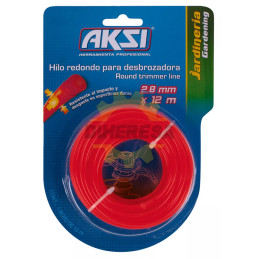 Hilo Redondo Para Desbrozadora De 0.105" - 2.7 Mm
