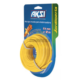 Hilo Para Desbrozadora Tipo Cruceta De 3.3 Mm X 12 M