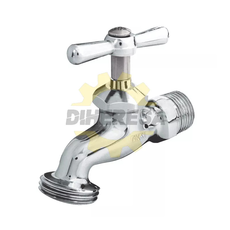 Llave Fundida En Laton Cromada De 1/2"