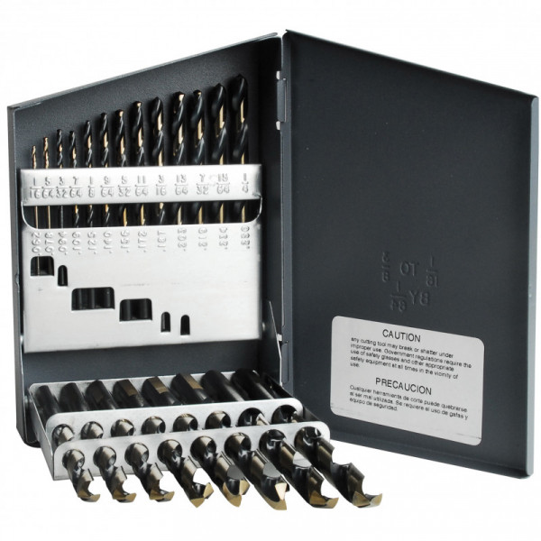 H5121 URREA Juego de 21 brocas de acero de alta velocidad premium premium1/16"-3/8" Urrea | DIHERESA