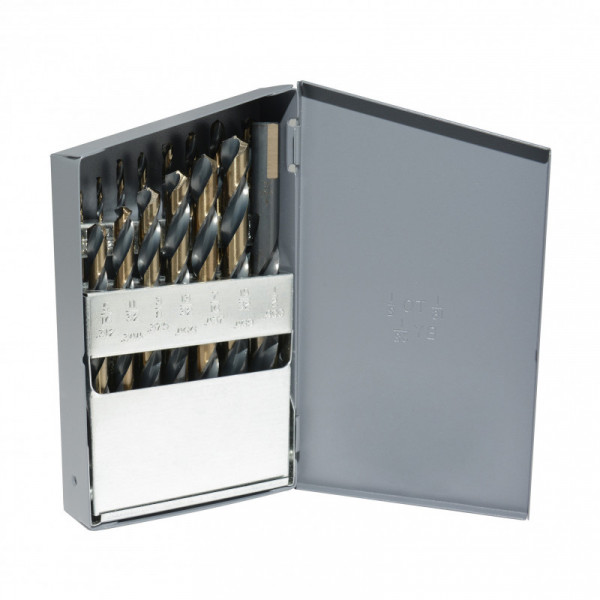 H5115 URREA Juego de 15 brocas de acero de alta velocidad premium premium1/16"-1/2" Urrea | DIHERESA
