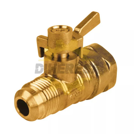 Valvula Para Gas 1/2 X 3/8 " Rorcable