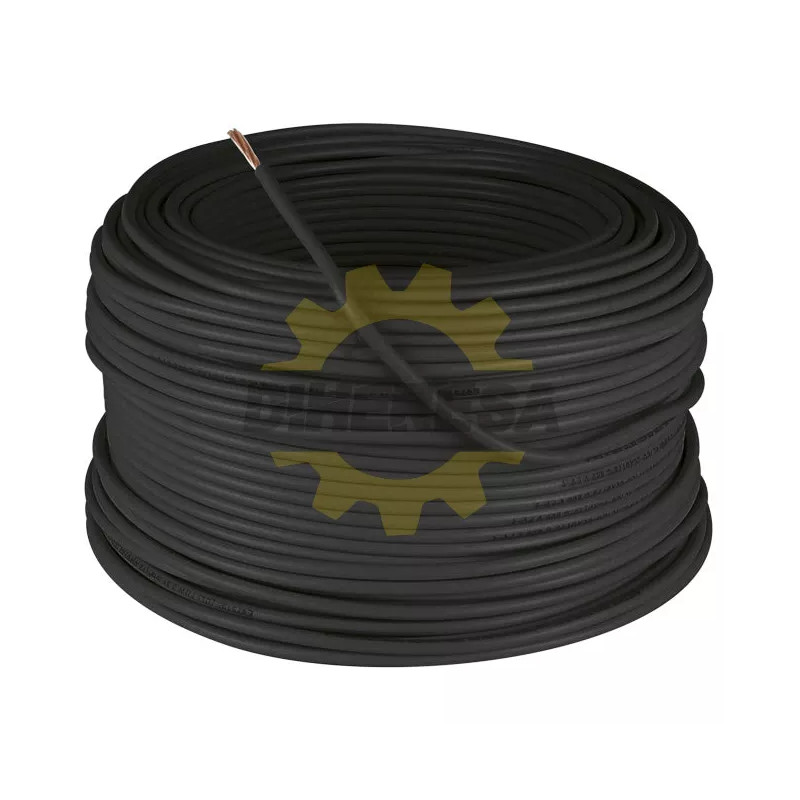 Cable Thw Cca Ul Cal. 8 Negro, Rollo De 100 Mts