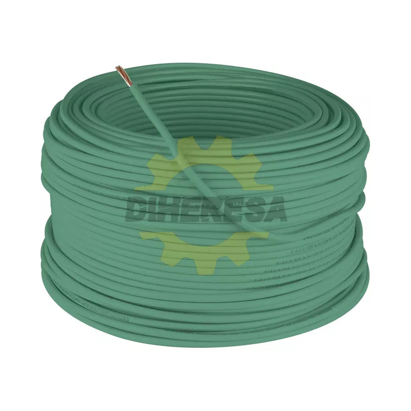 Cable Thw Cca Ul Cal. 8 Verde, Rollo De 100 Mts