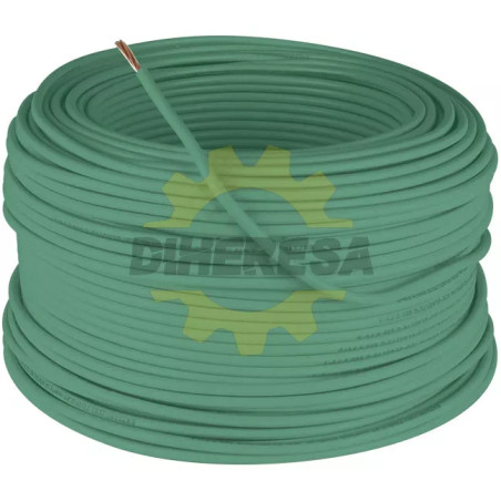 Cable Thw Cca Ul Cal. 8 Verde, Rollo De 100 Mts