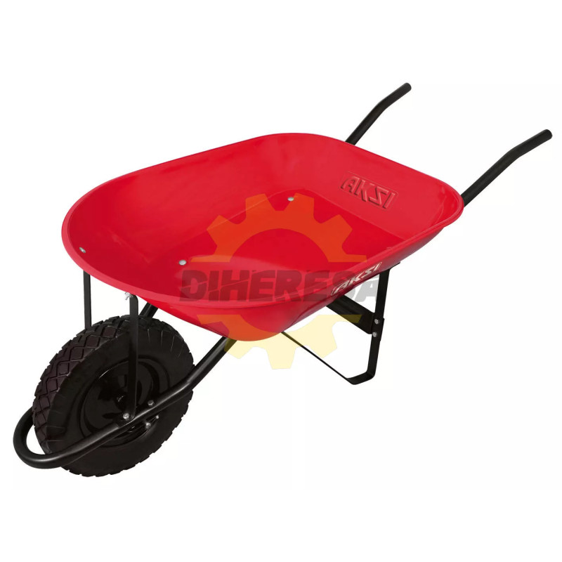 Carretilla De 4.5 Ft3 (Roja) Bastidor Metalico
