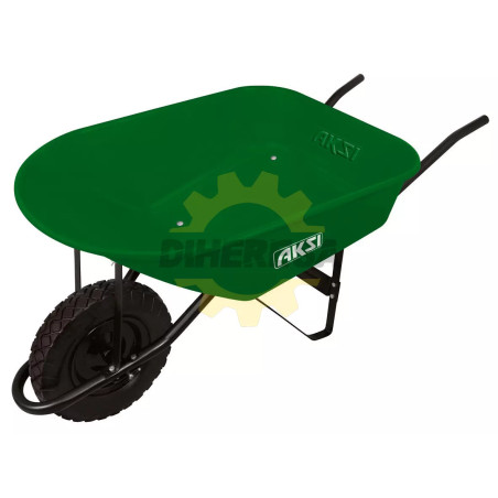 Carretilla De 6.0 Ft3 (Verde) (100 Lts) C/Bastidor Metalico