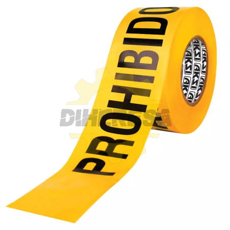 Cinta De Precaucion "Prohibido" 300m