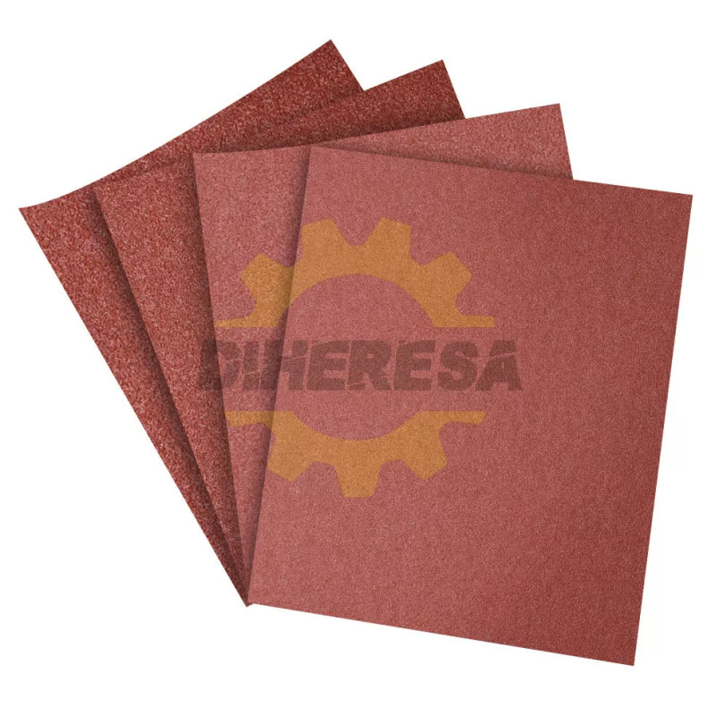 Lija De Esmeril Roja Respaldo De Tela Grano 36 Caja 25 Pzs.
