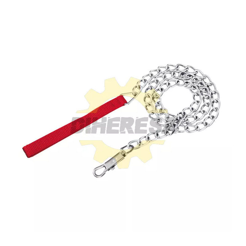 Cadena Para Perro Cromada 2.5 Mm X 1.20 M Color Rojo