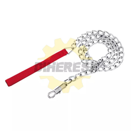 Cadena Para Perro Cromada 2.5 Mm X 1.20 M Color Rojo