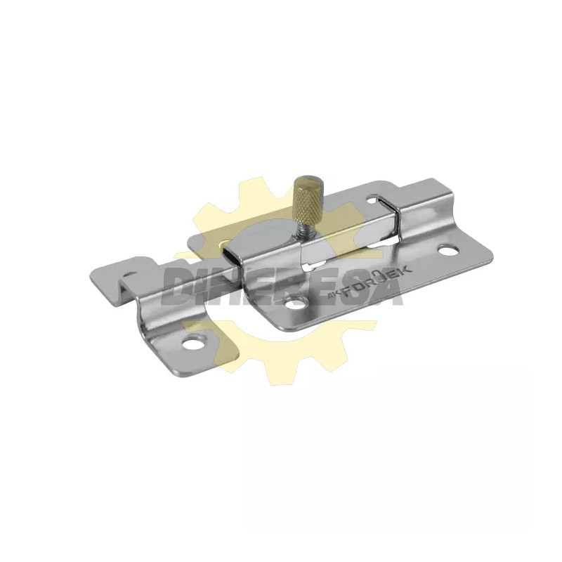 Pasador De Barra Plana De 4" Linea Basic - Cromo Mate