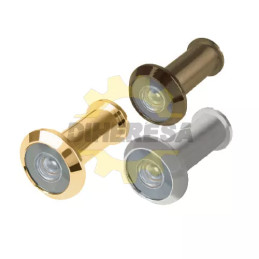 Cerradura Puerta Ppal Gatillo - Perilla Doble, Laton Brillante