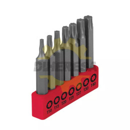 Juego De 7 Puntas (T10, T15, T20, T25, T27, T30, T40) 50 Mm (2")