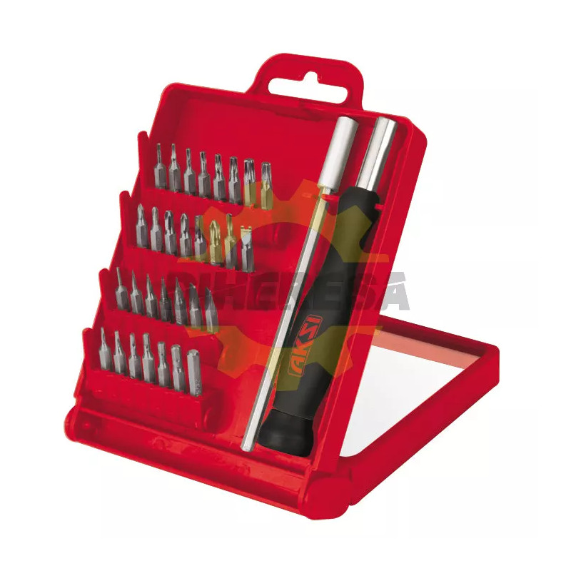 Desarmador De Joyero (30 Puntas, Desarmador Y Estuche) Cab Giratoria