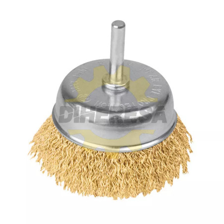 Carda De Copa 2 3/4", Alambre Grueso, Para Taladro