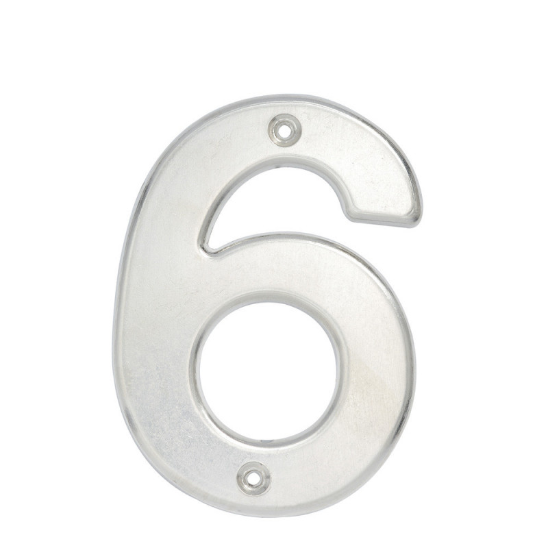 L606C LOCK Numero 6 bold 4" cromo satinado Lock | DIHERESA L606C LOCK Numero 6 bold 4" cromo satinado Lock | DIHERESA