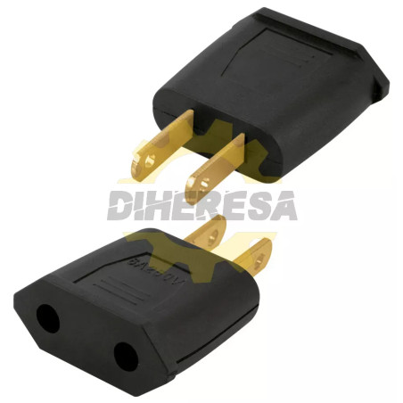 Adaptador Clavija Europea A Americana