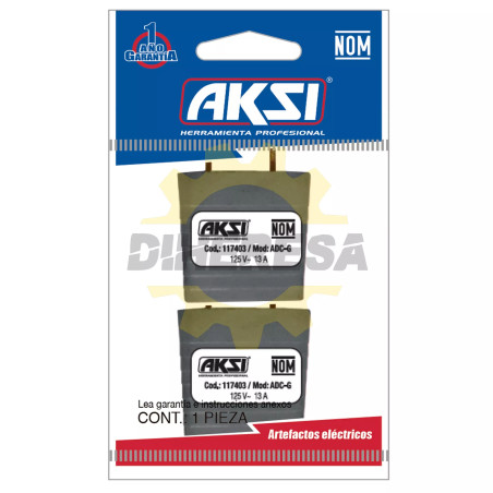 Adaptador 3 A 2 Gris 2 Pack