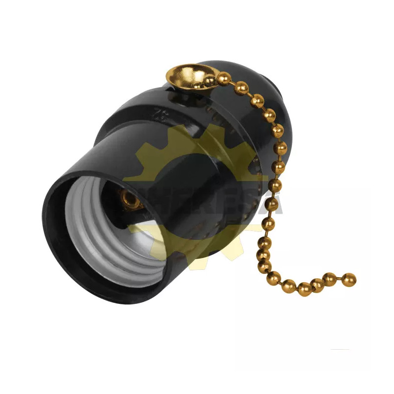 Portalampara Con Interruptor Cadena, Baquelita