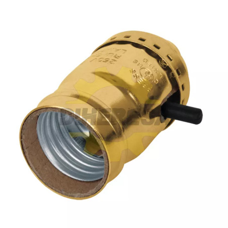 Portalampara Con Apagador De Paso, Aluminio