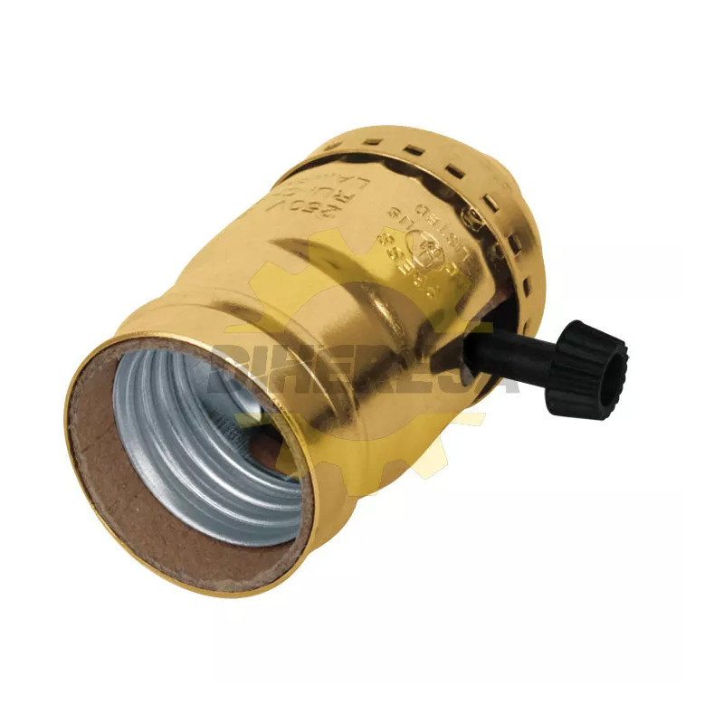 Portalampara Con Apagador De Llave, Aluminio
