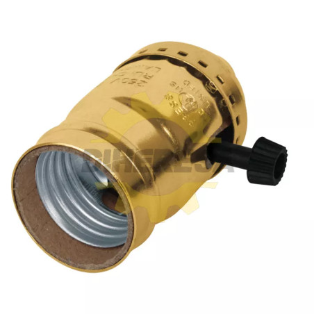 Portalampara Con Apagador De Llave, Aluminio