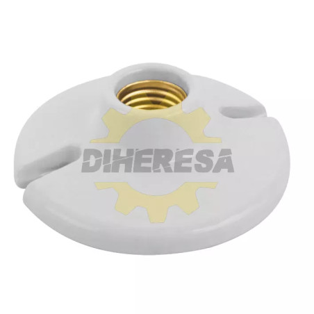Portalampara Redondo Para Techo 3", Porcelana