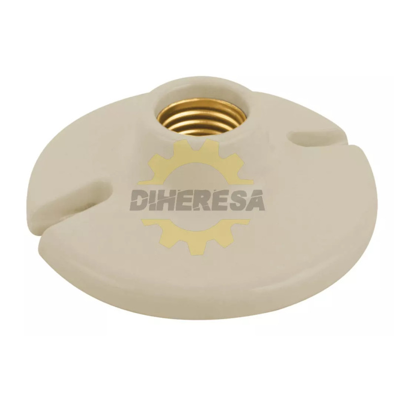 Portalampara Redondo Para Techo 4", Baquelita