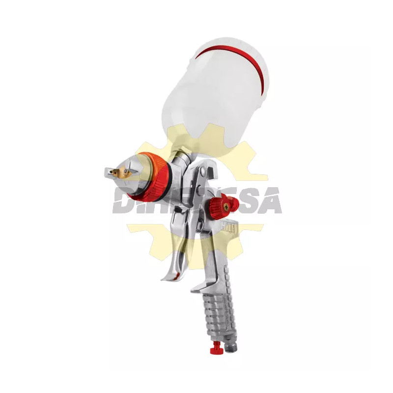 Pistola De Gravedad Hvlp Vaso Plastico De 600ml