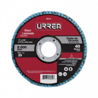 FD74 URREA Disco laminado 7...