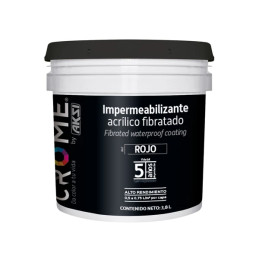 Impermeabilizante Fibratado Rojo 5 Años - Galon