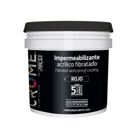 Impermeabilizante Fibratado Rojo 5 Años - Galon