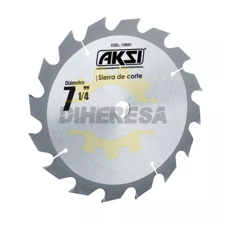 Sierra Circular Para Madera 7 1/4", 16 Dientes, Centro 5/8"