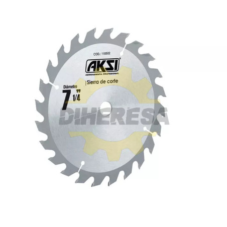 Sierra Circular Para Madera 7 1/4", 24 Dientes, Centro 5/8"