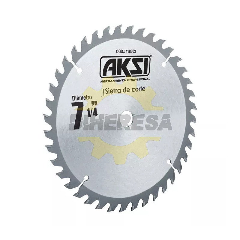 Sierra Circular Para Madera 7 1/4", 40 Dientes, Centro 5/8"