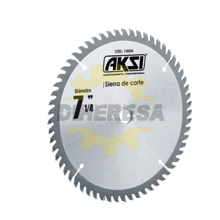 Sierra Circular Para Madera 7 1/4", 60 Dientes, Centro 5/8"