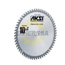 Sierra Circular Para Madera 10", 60 Dientes, Centro 5/8"