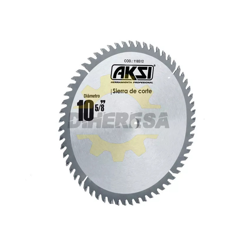 Sierra Circular Para Madera 10", 60 Dientes, Centro 5/8"