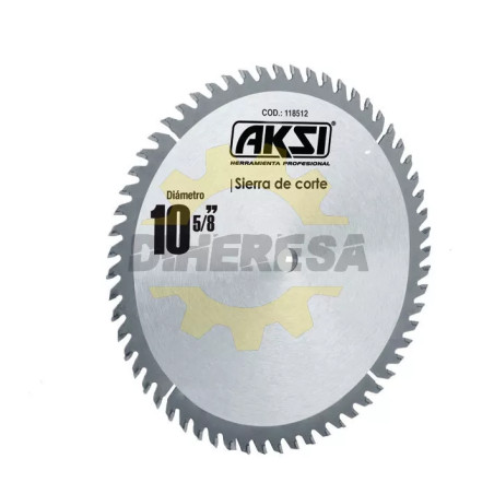 Sierra Circular Para Madera 10", 60 Dientes, Centro 5/8"