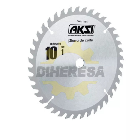 Sierra Circular Para Madera 10", 60 Dientes, Centro 1"