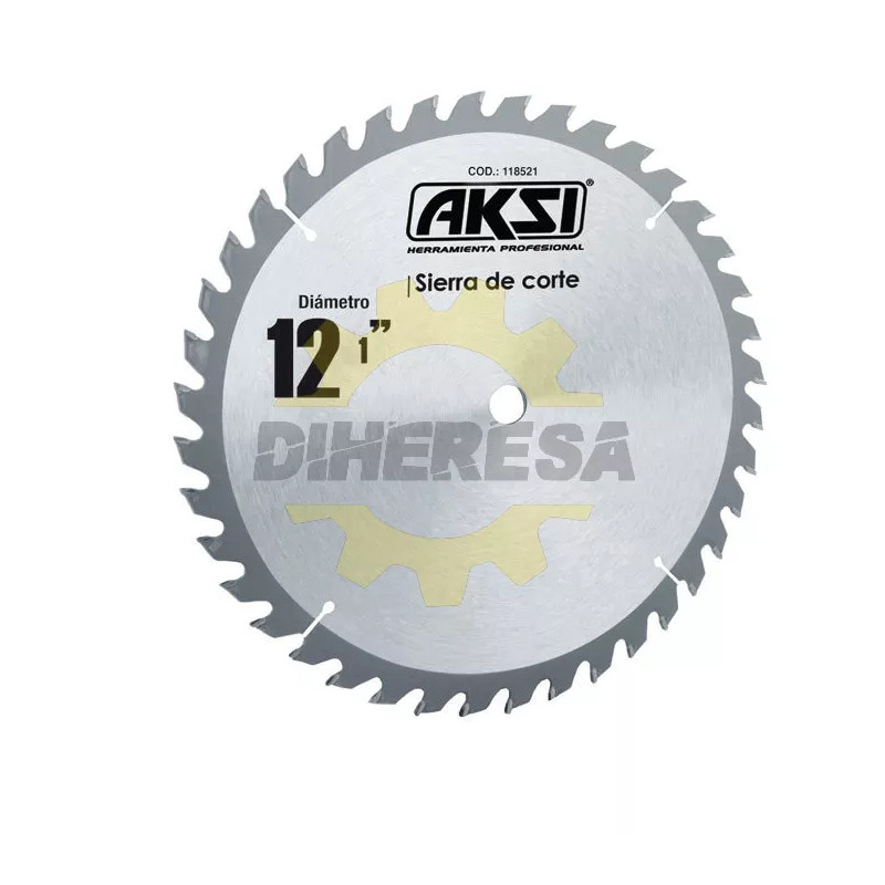 Sierra Circular Para Madera 12", 40 Dientes, Centro 1"