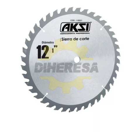 Sierra Circular Para Madera 12", 40 Dientes, Centro 1"
