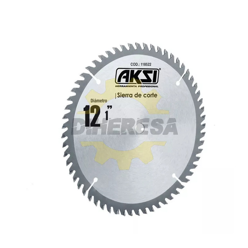 Sierra Circular Para Madera 12", 60 Dientes, Centro 1"