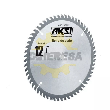 Sierra Circular Para Madera 12", 60 Dientes, Centro 1"