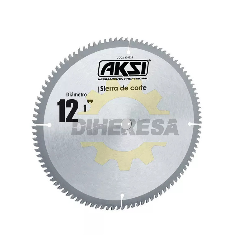 Sierra Circular Para Madera 12", 80 Dientes, Centro 1"