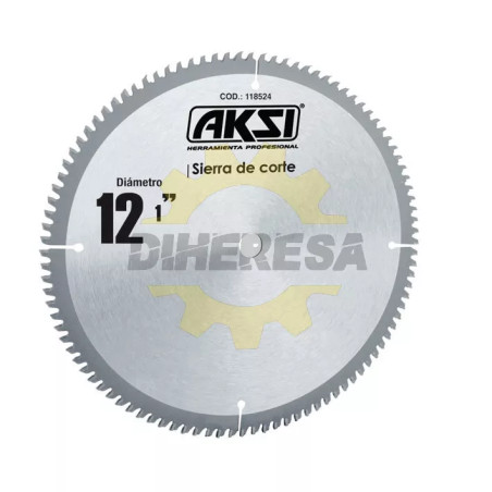 Sierra Circular Para Madera 12", 100 Dientes, Centro 1"