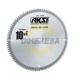 Sierra Circular Para Aluminio 10", 80 Dientes, Centro 5/8"