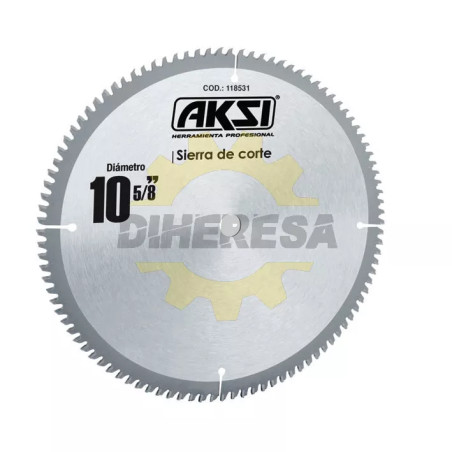 Sierra Circular Para Aluminio 10", 80 Dientes, Centro 5/8"