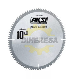 Sierra Circular Para Aluminio 10", 100 Dientes, Centro 5/8"